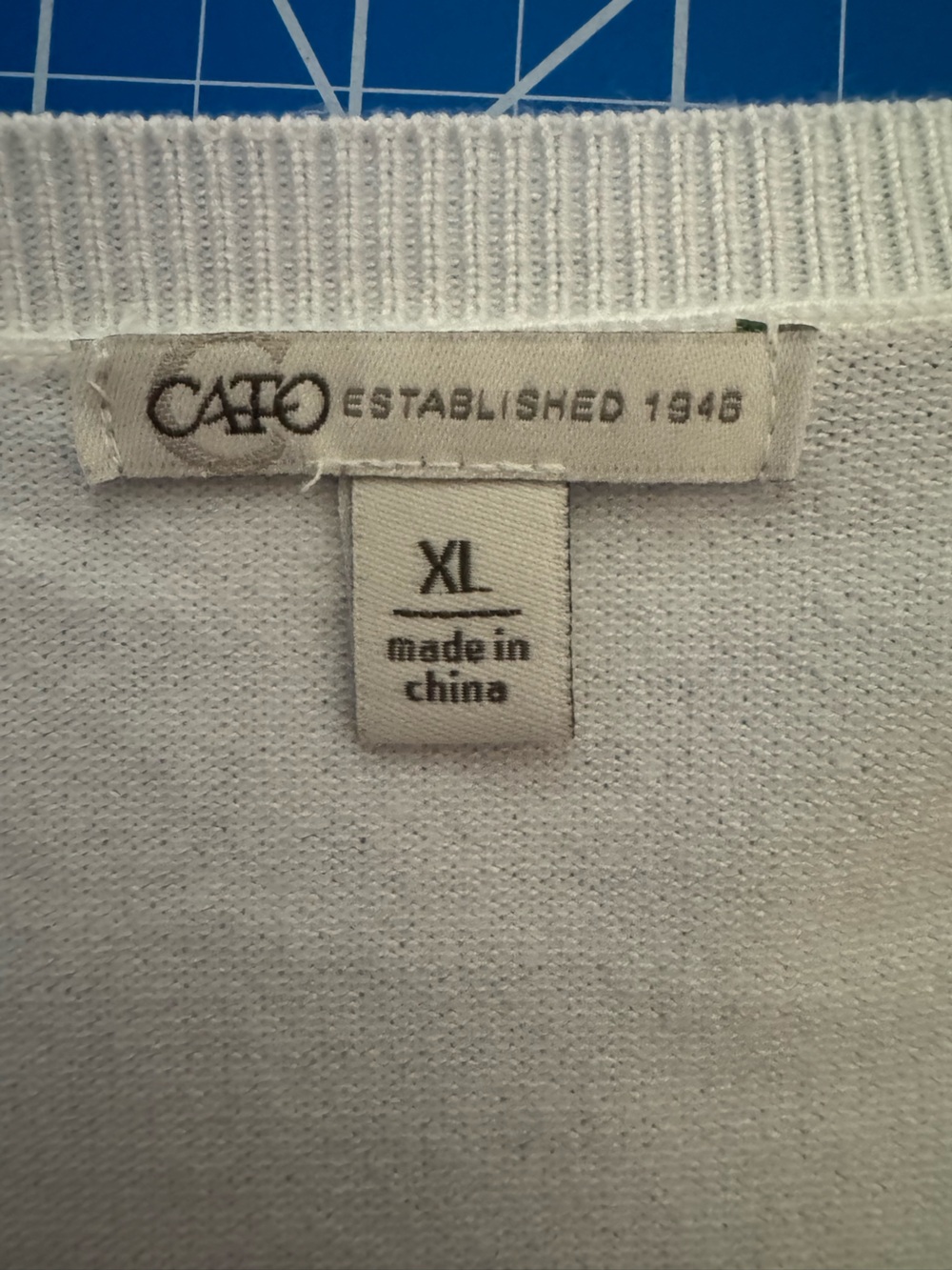 Cato White Knit Button Cardigan - Picture 2 of 6